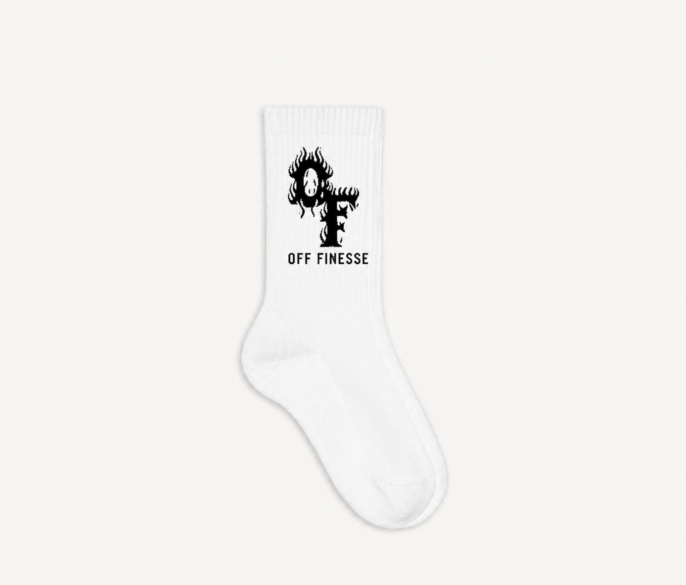 White Retro socks