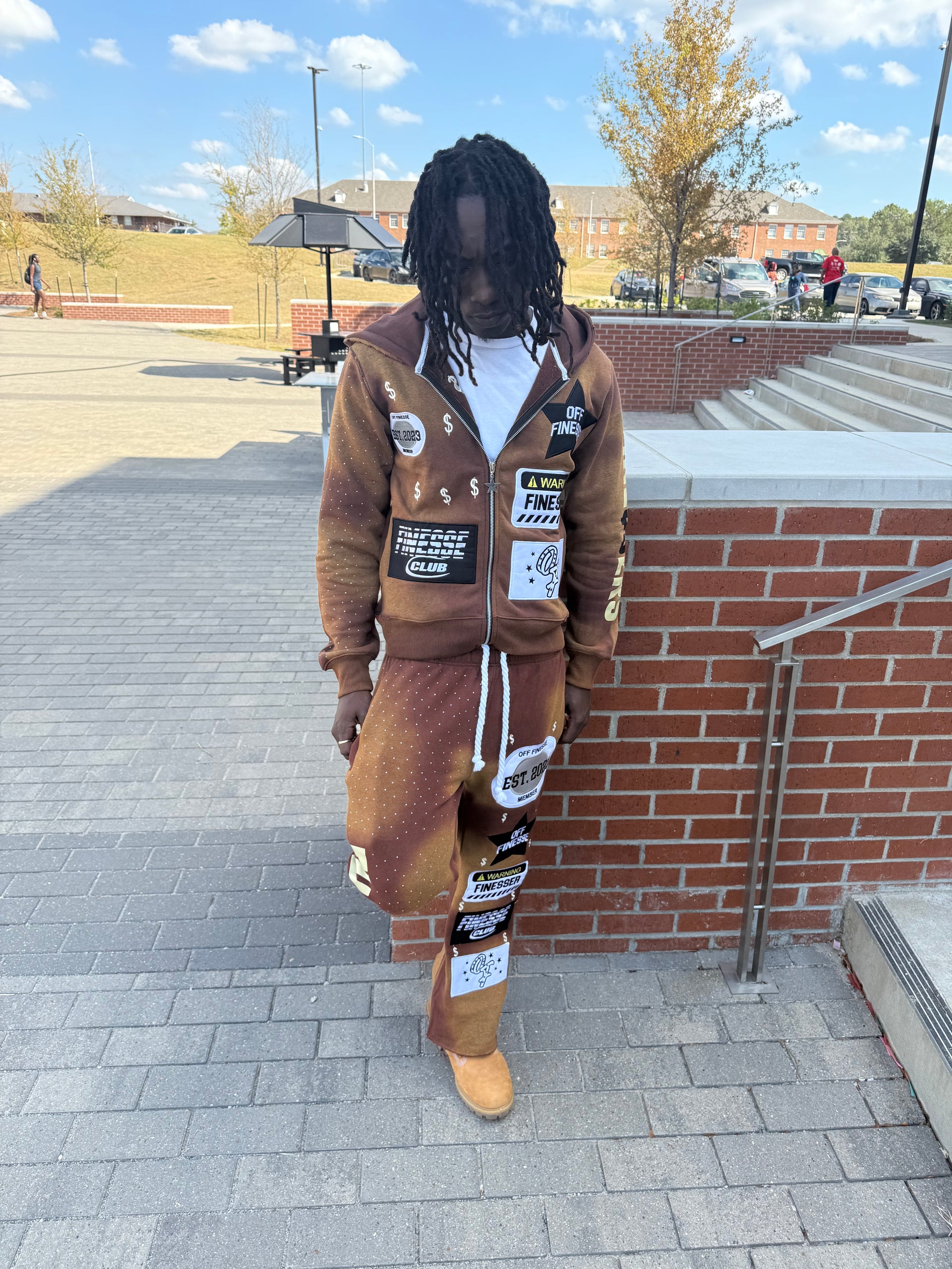 "Earth" Patchwork Sweatsuit