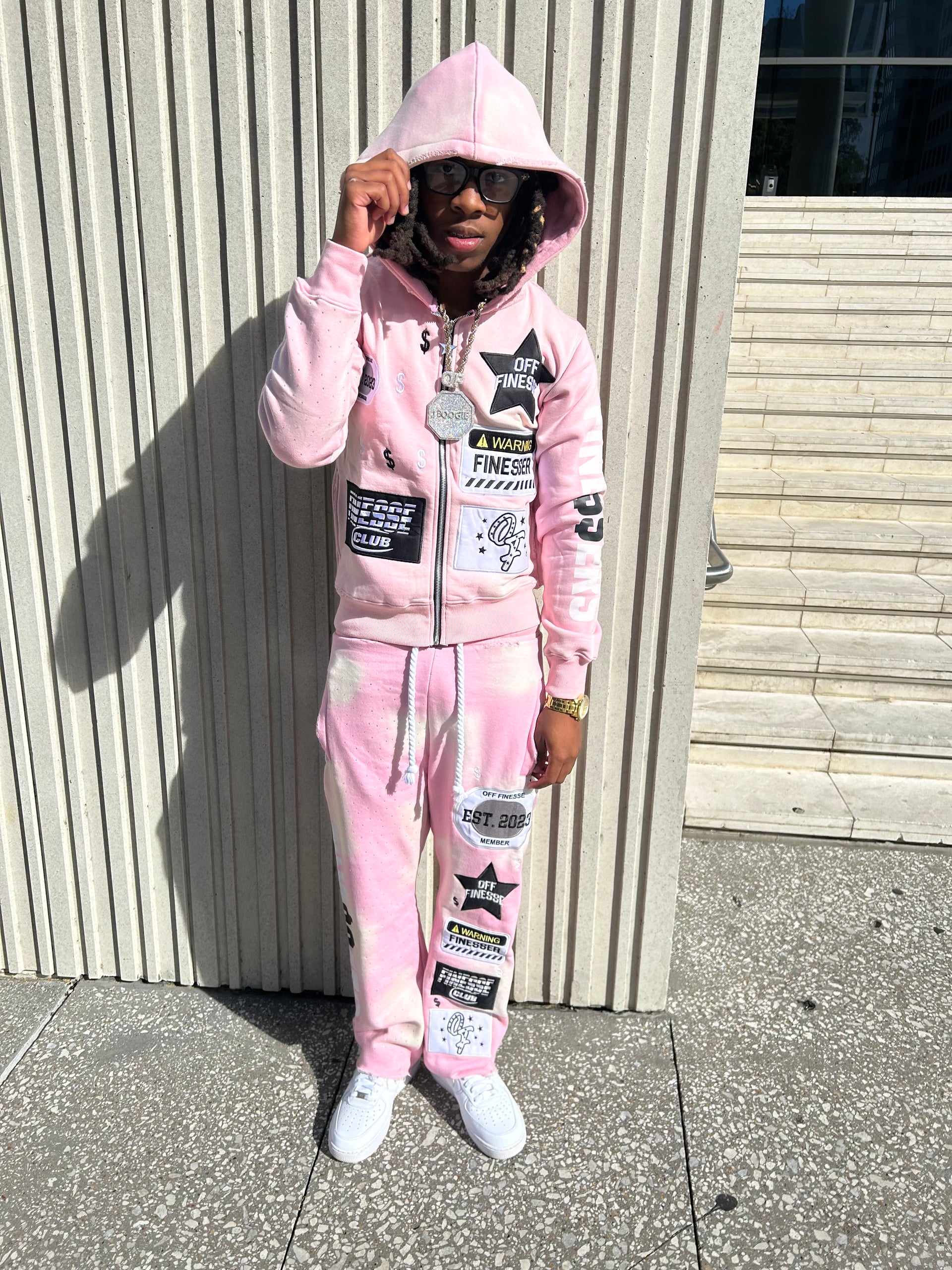 "Rose" Patchwork Sweatsuit