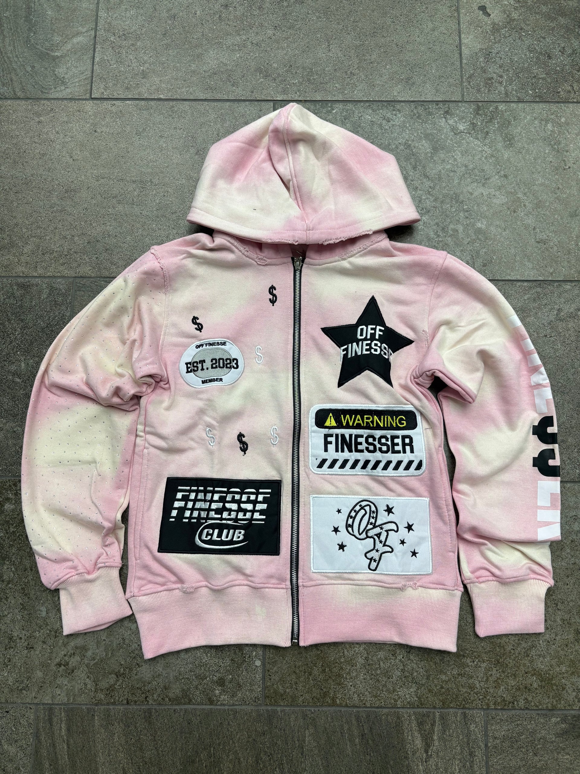 Rose PatchWork Zipup