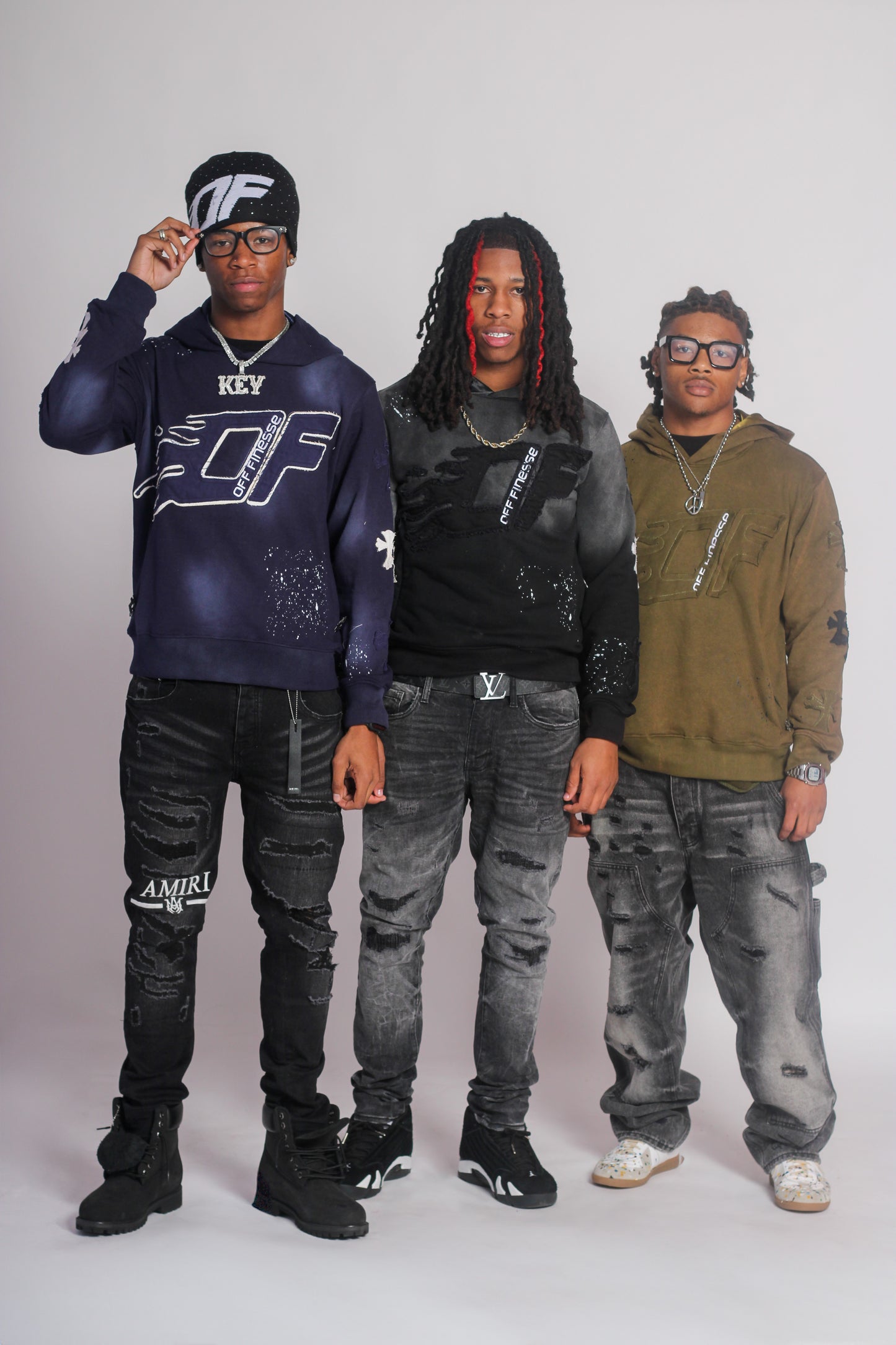 NAVY BLUE OF HOODIE