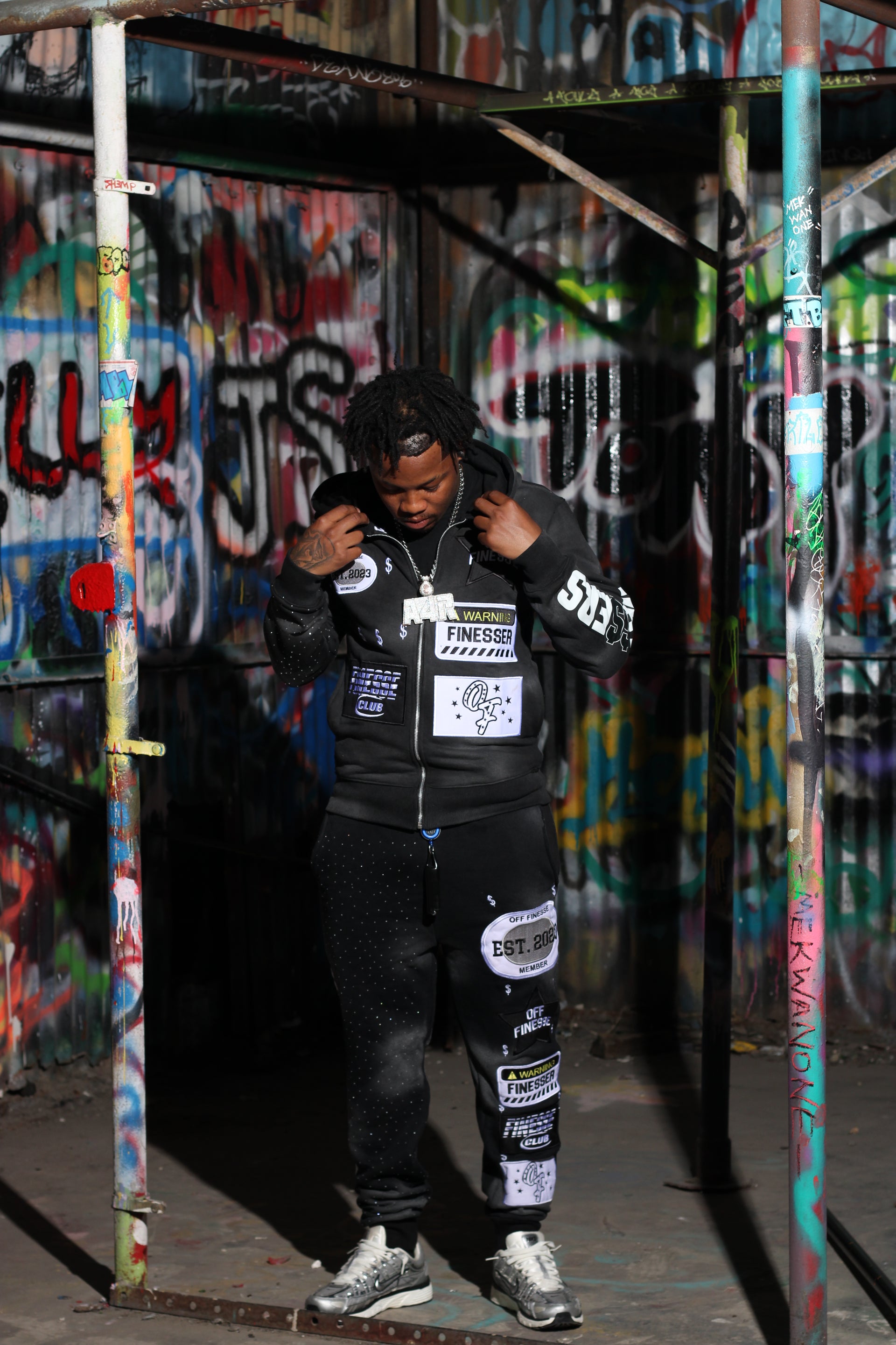 Midnight Patchwork Sweatsuit
