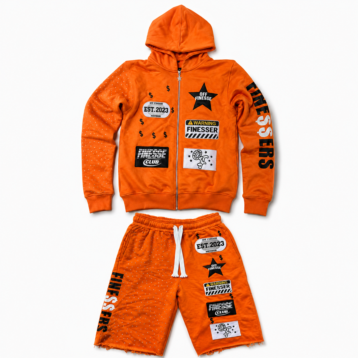 Orange patchwork set