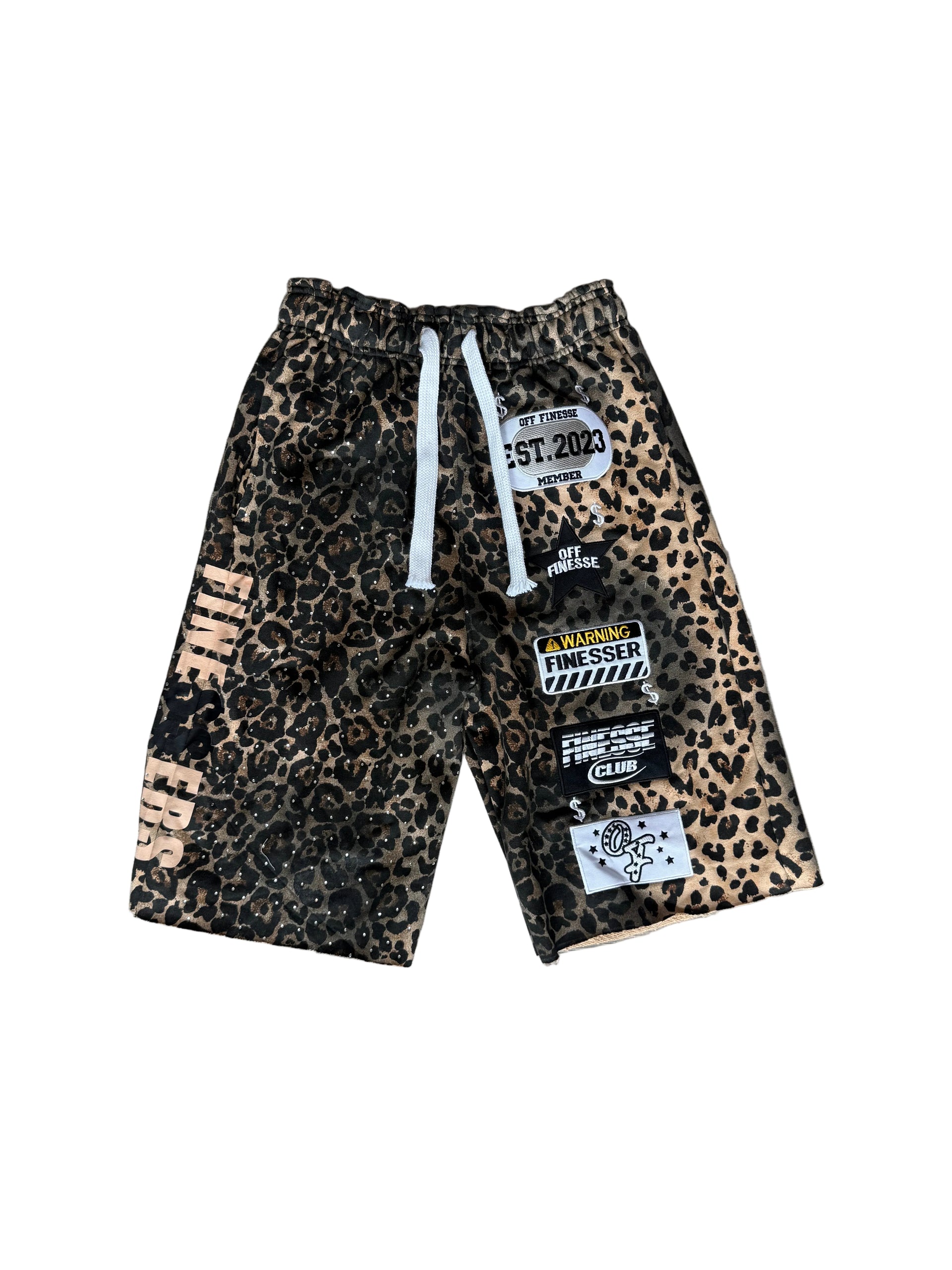 Cheeta Patchwork Shorts
