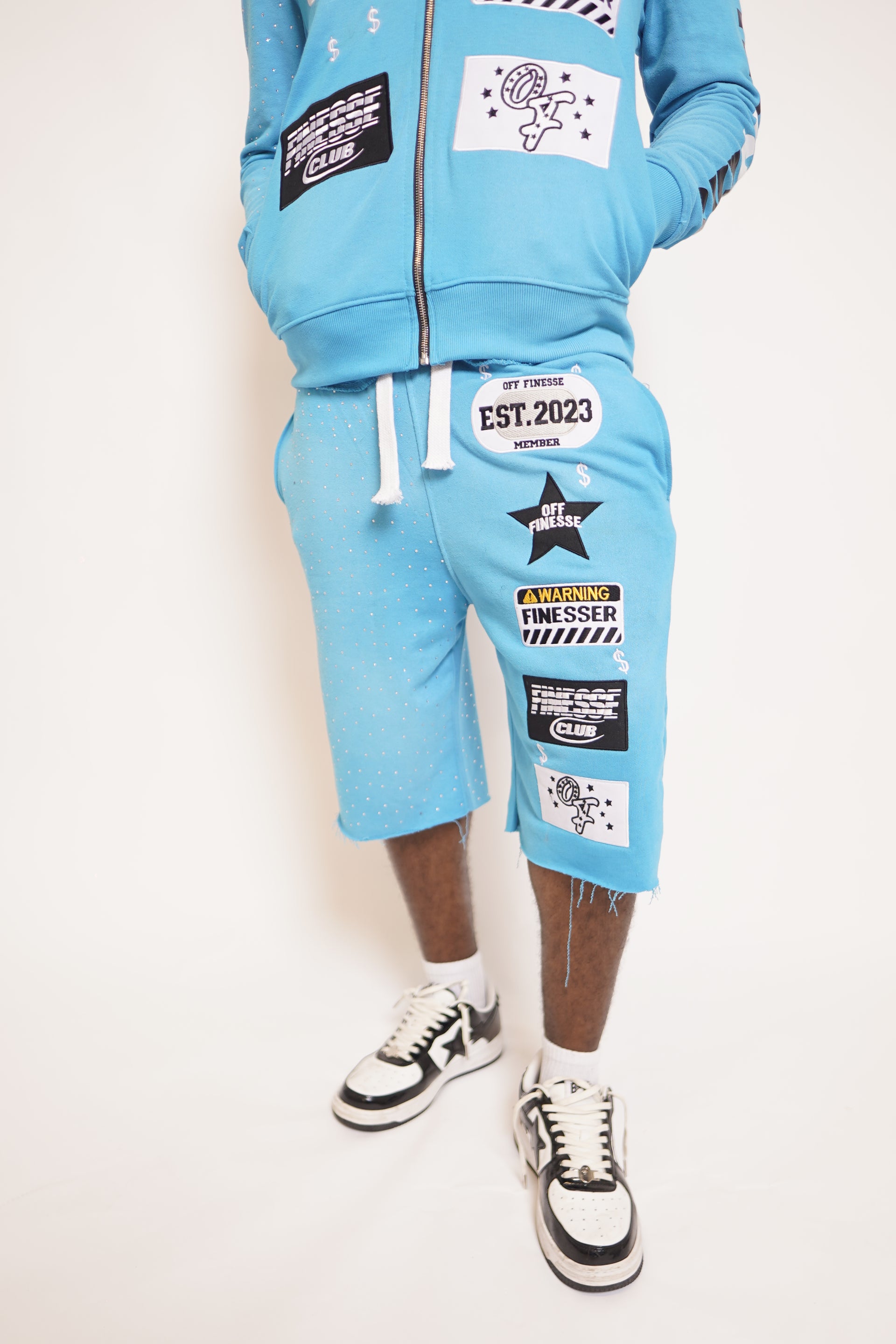 Chlorine Patchwork Shorts