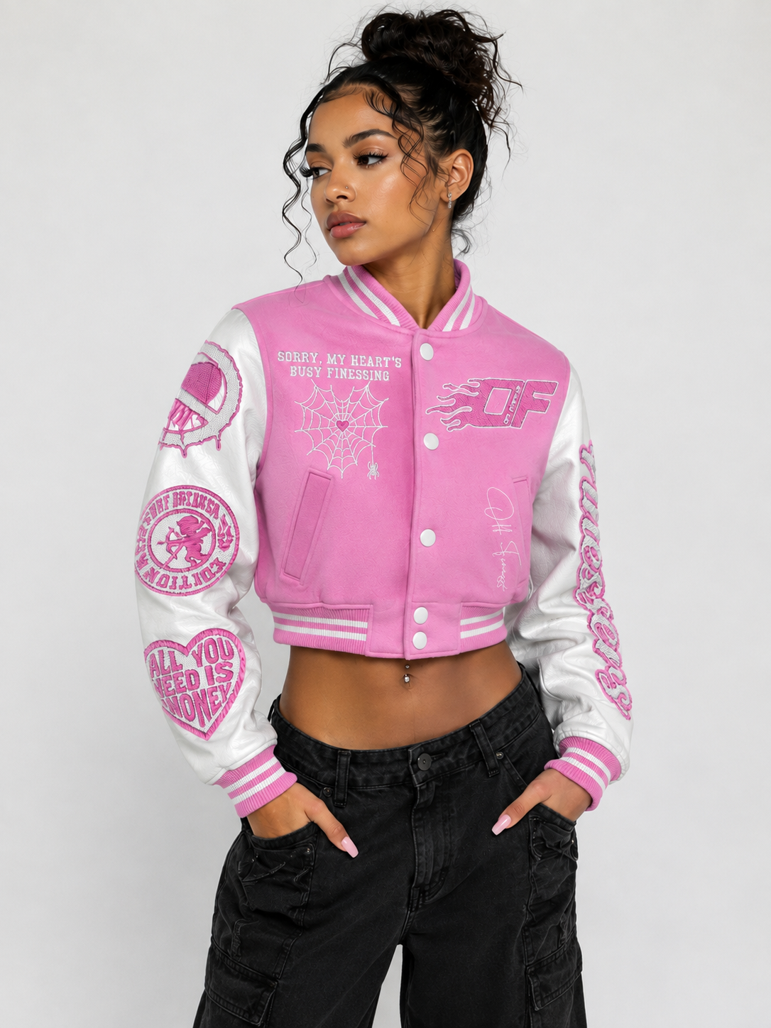 LOVERS EDITION (WOMENS) CROPPED VARSITY