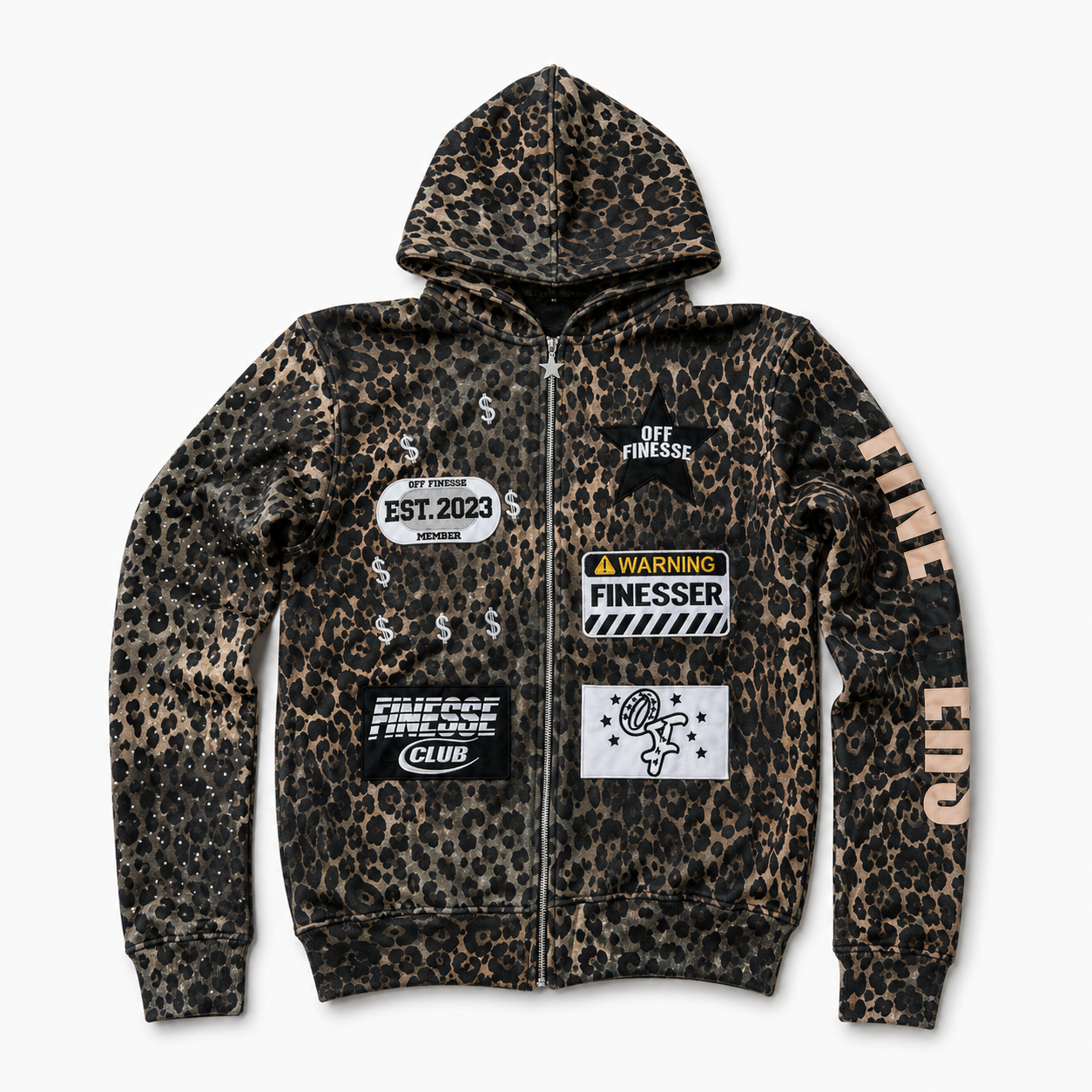 Cheeta Patchwork Zipup