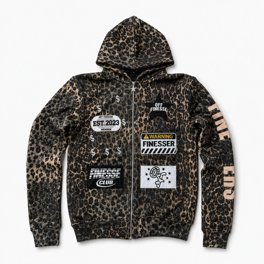 Cheeta Patchwork Zipup