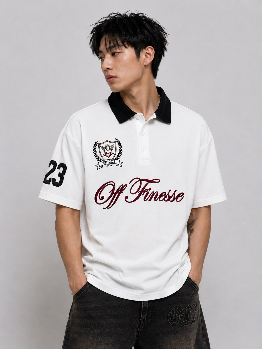 OFF FINESSE WHITE SAINT POLO