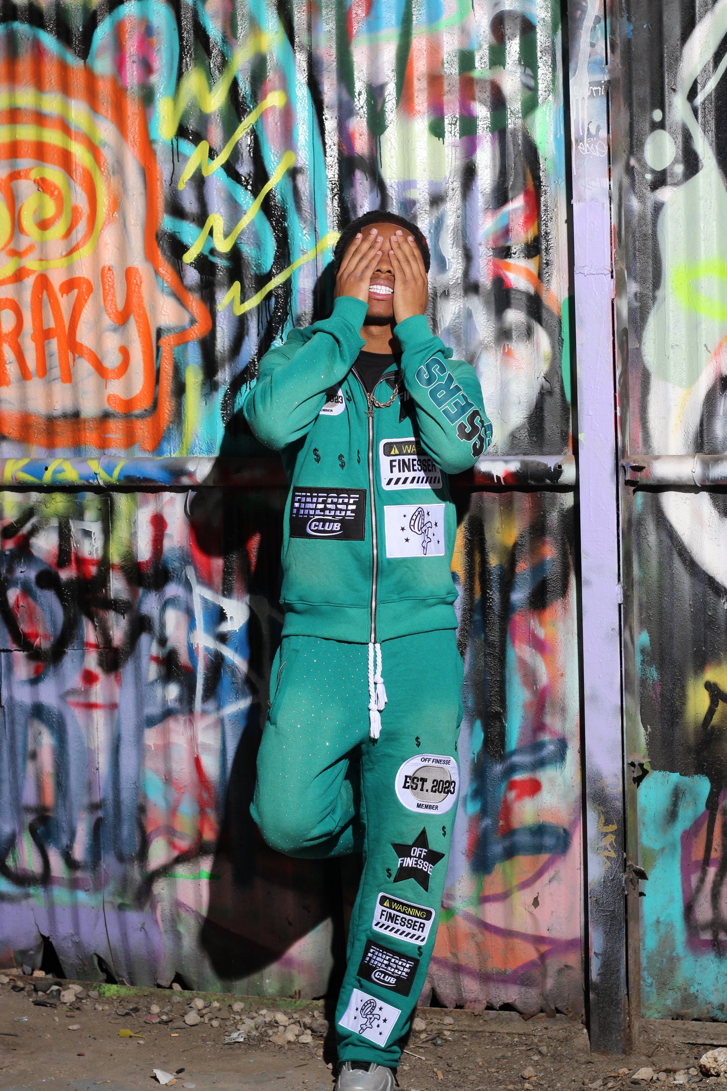 AQUA PATCHWORK ZIPUP