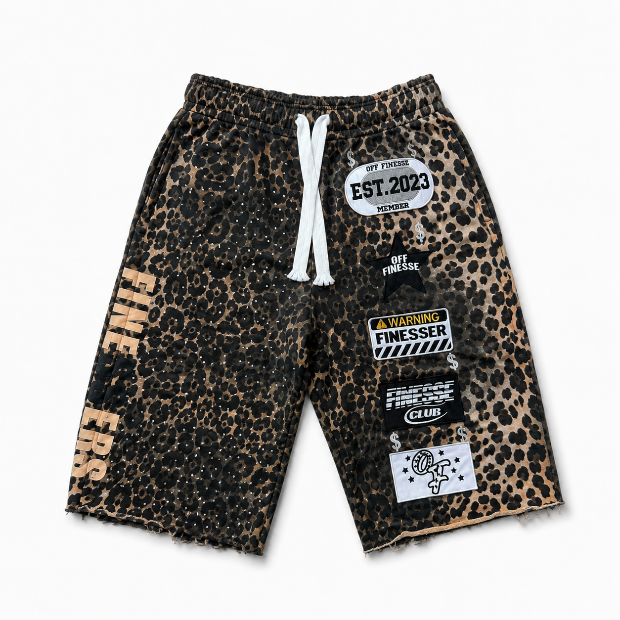Cheeta Patchwork Shorts