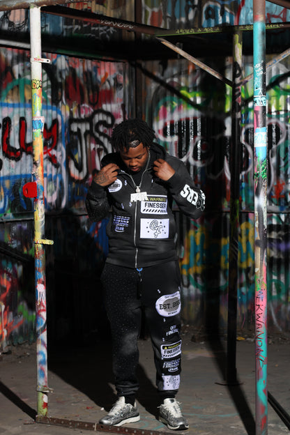 ONYX PATCHWORK ZIPUP