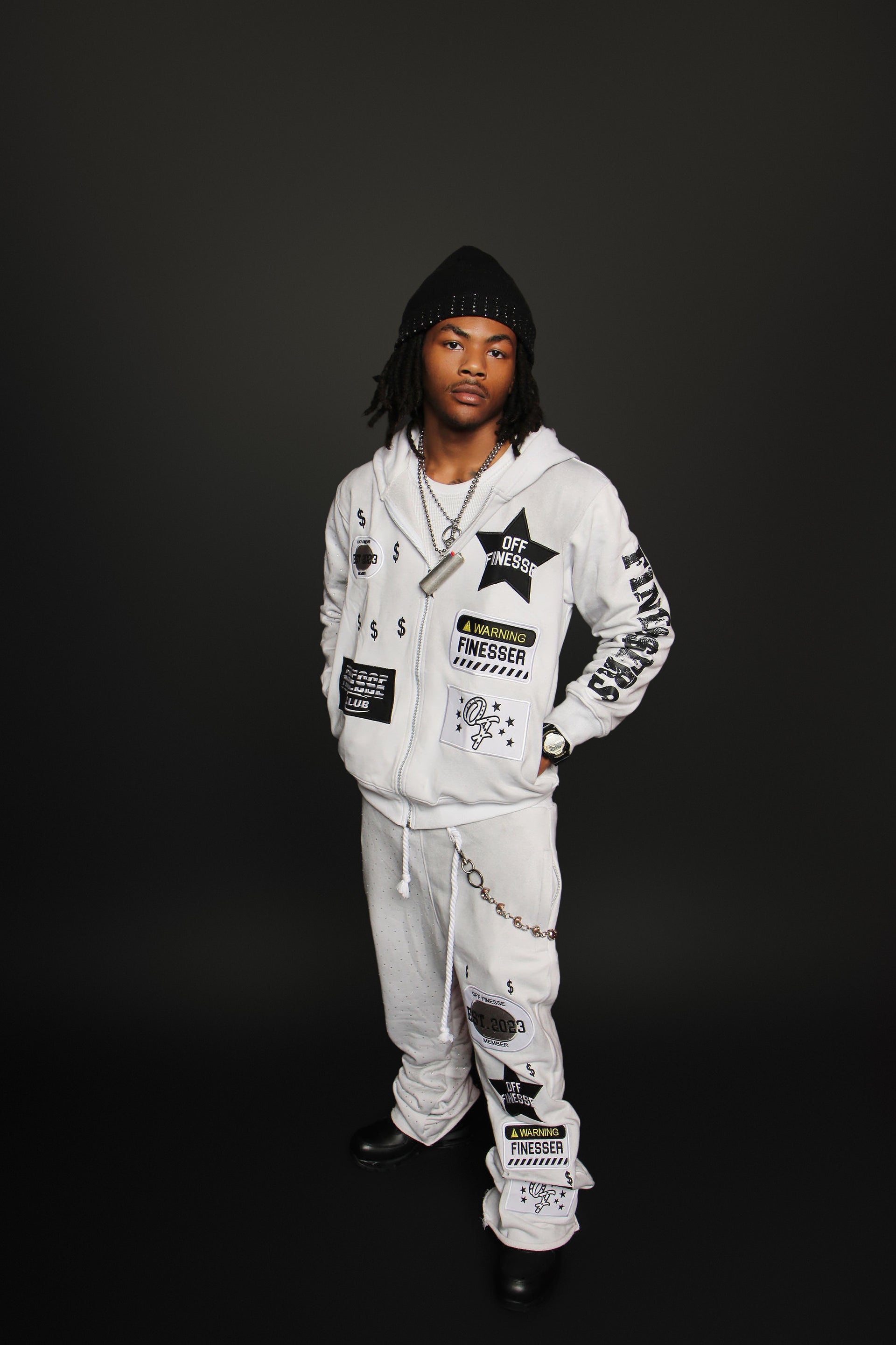 Patchwork “ smoke” Set