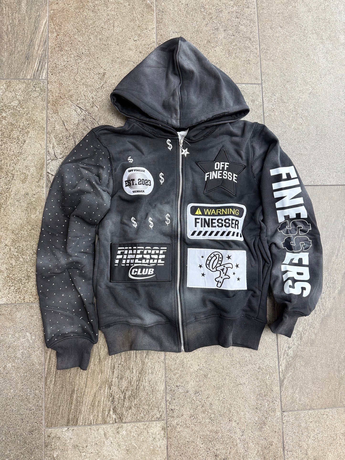 ONYX PATCHWORK ZIPUP