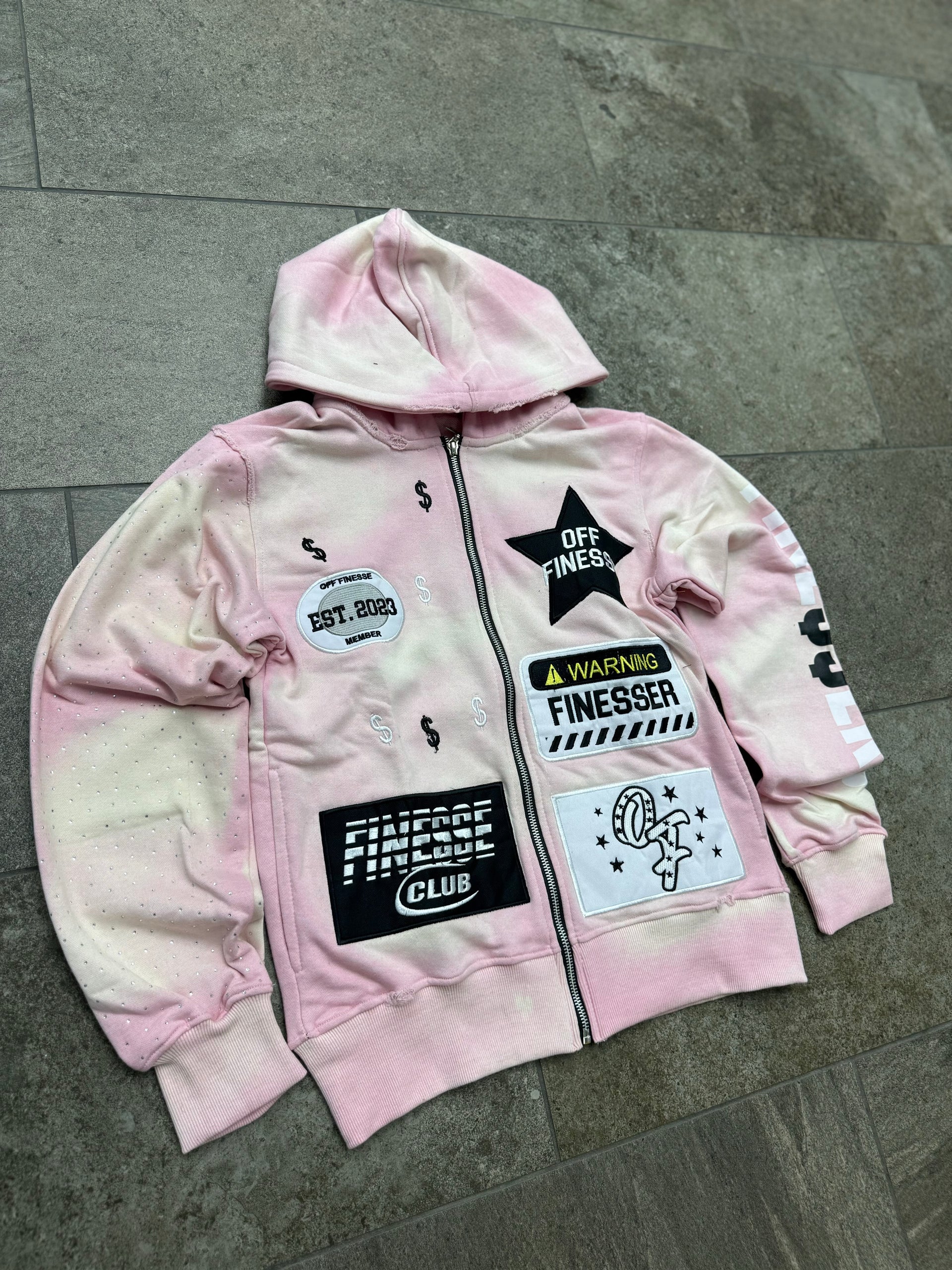 Rose PatchWork Zipup