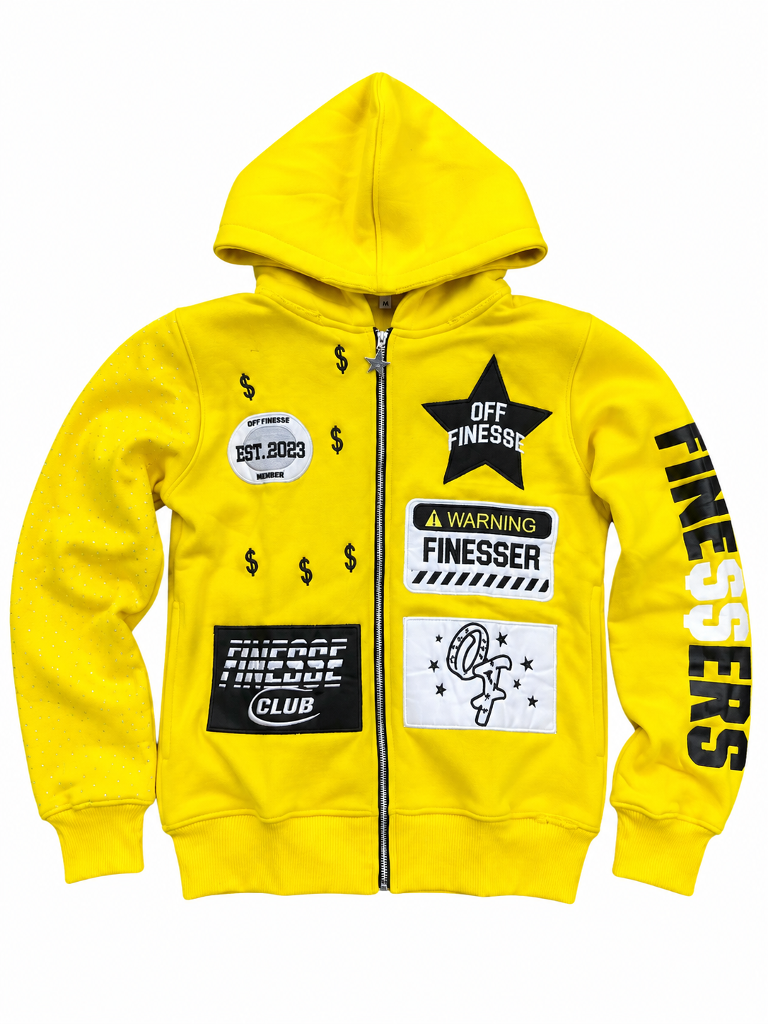 YELLOW PATCHWORK ZIPUP