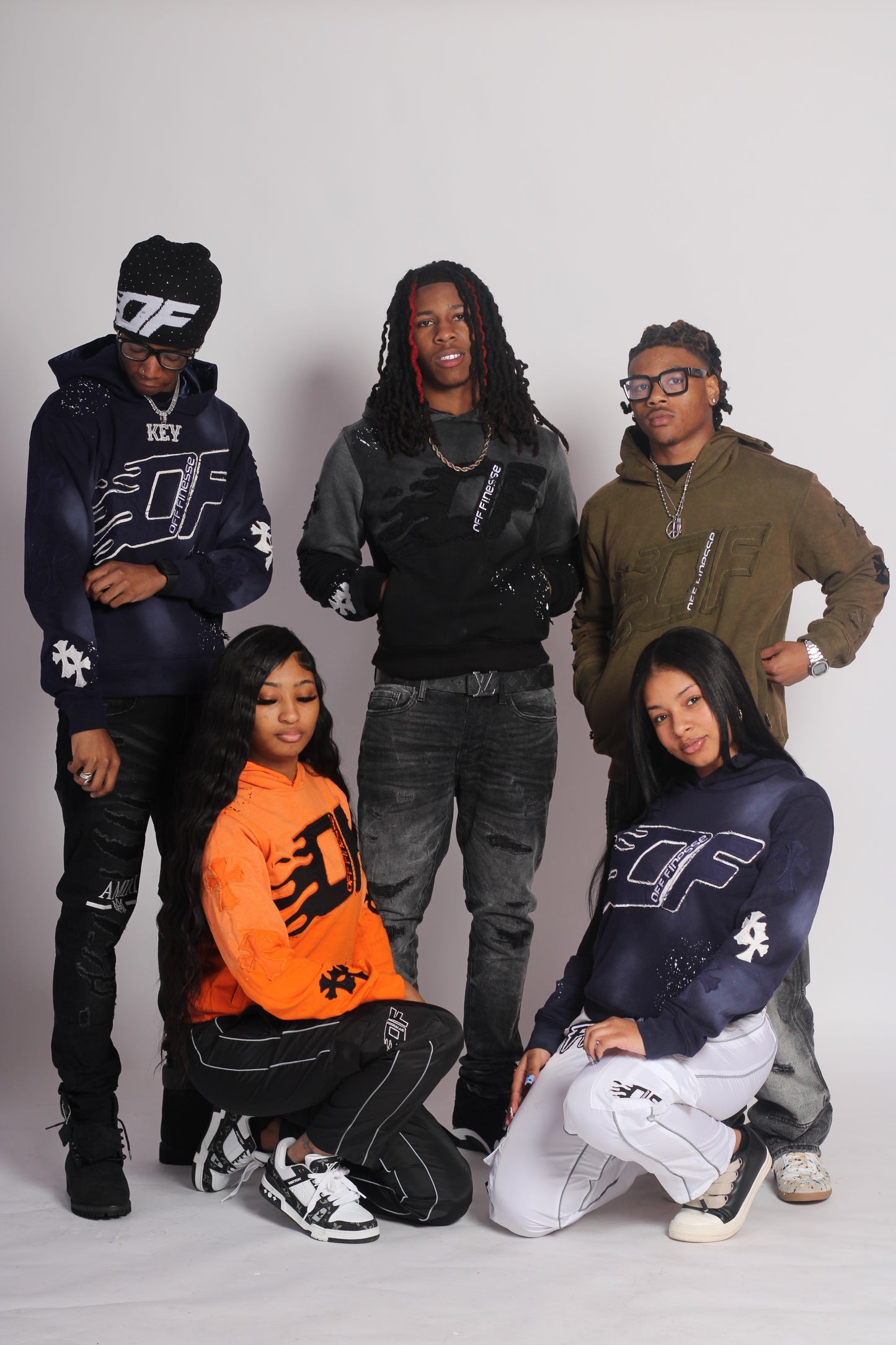 NAVY BLUE OF HOODIE