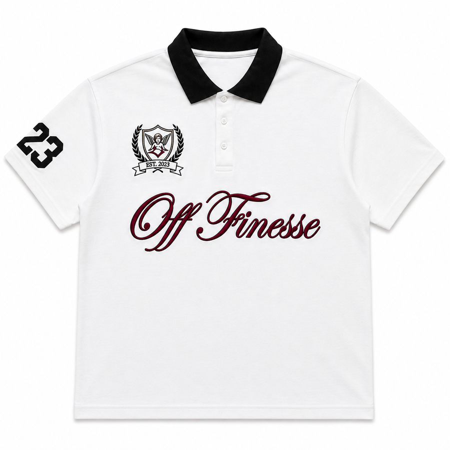 OFF FINESSE WHITE SAINT POLO