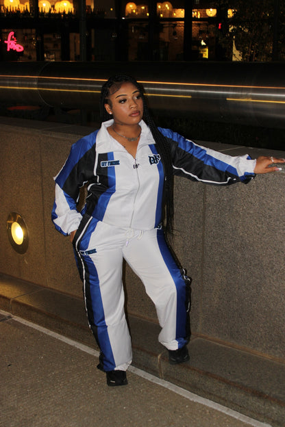 Royal Blue Windbreaker Set