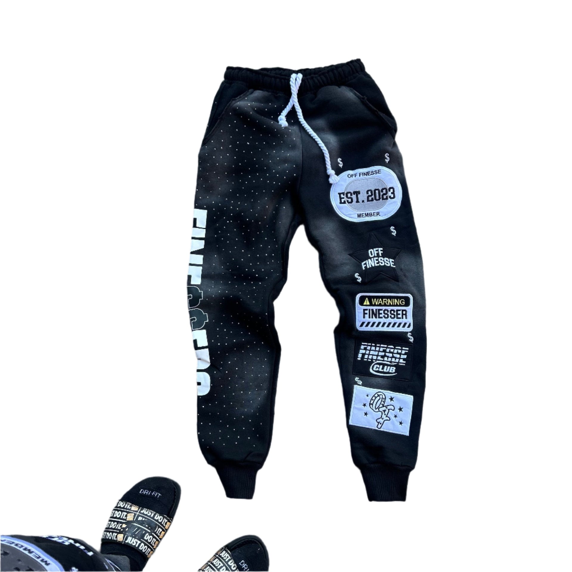 Midnight Patchwork Sweats