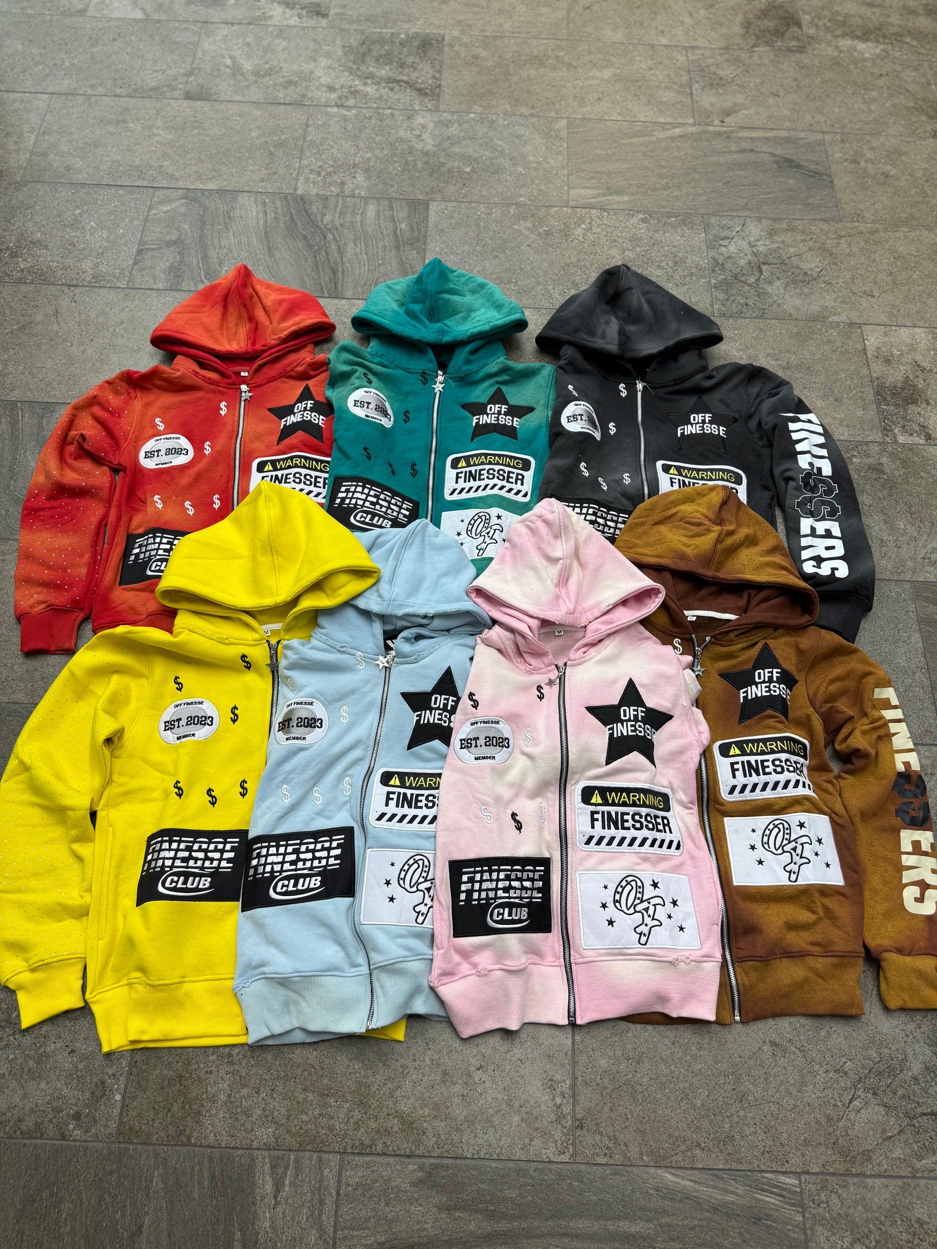 SkyBlue PatchWork Zipup