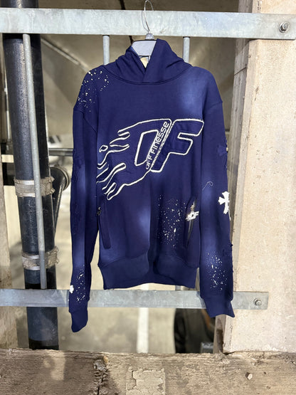 NAVY BLUE OF HOODIE