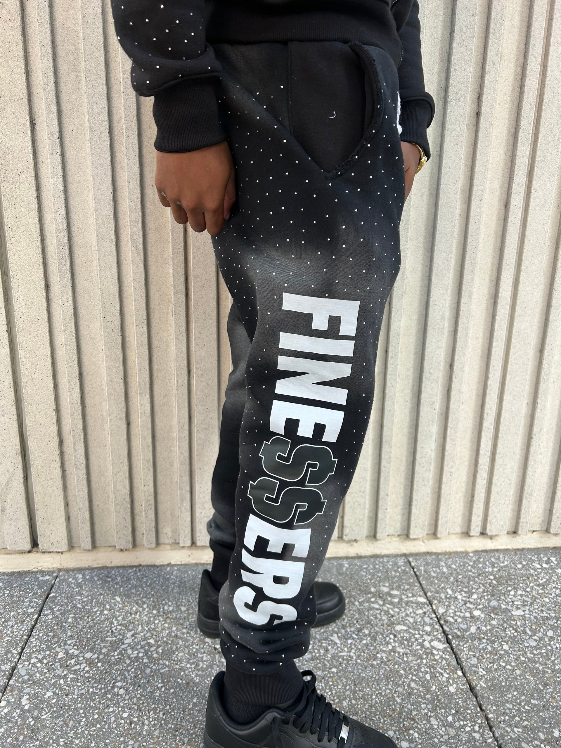 Midnight Patchwork Sweats