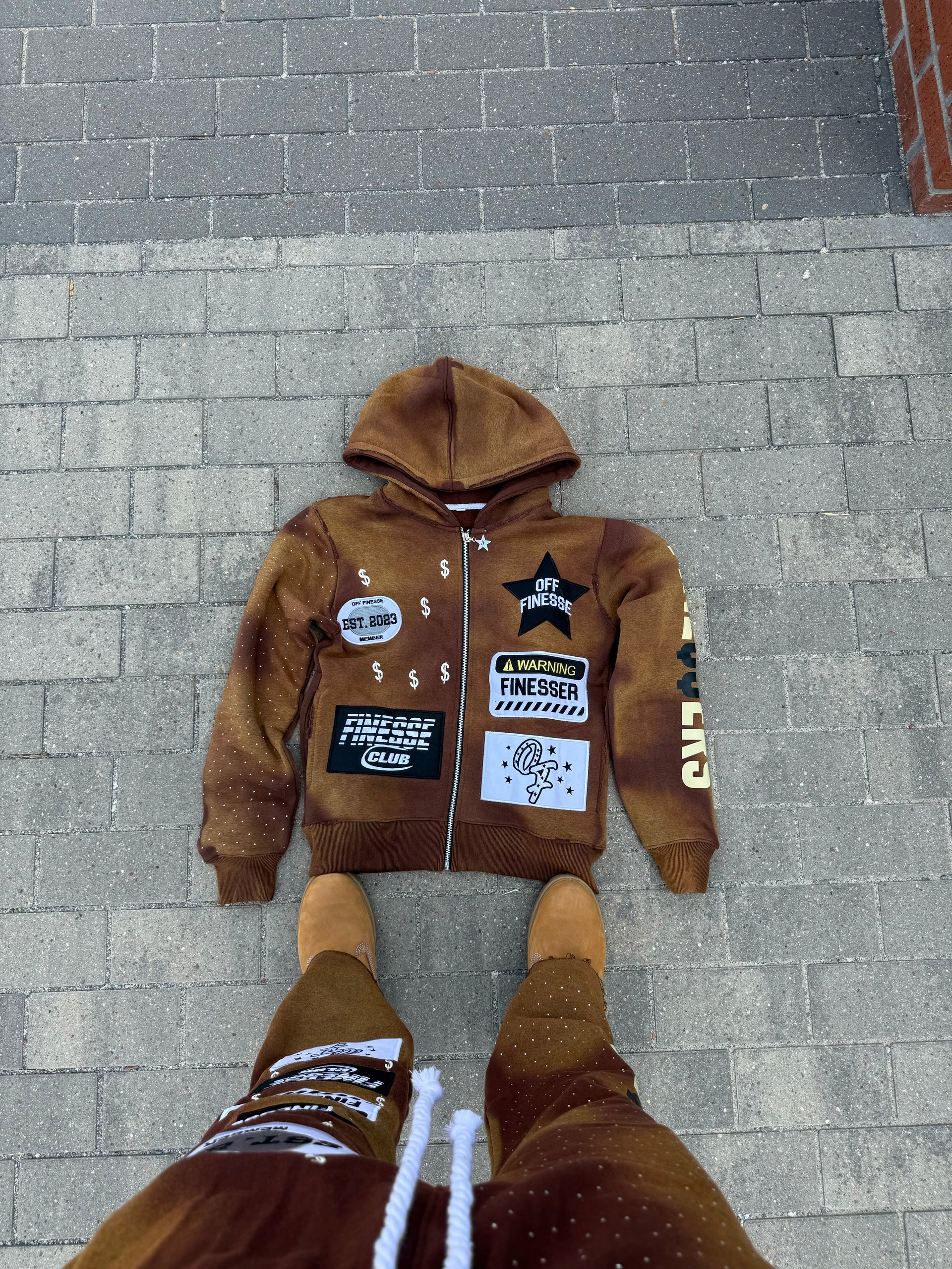 "Dooky" Patchwork Zipup