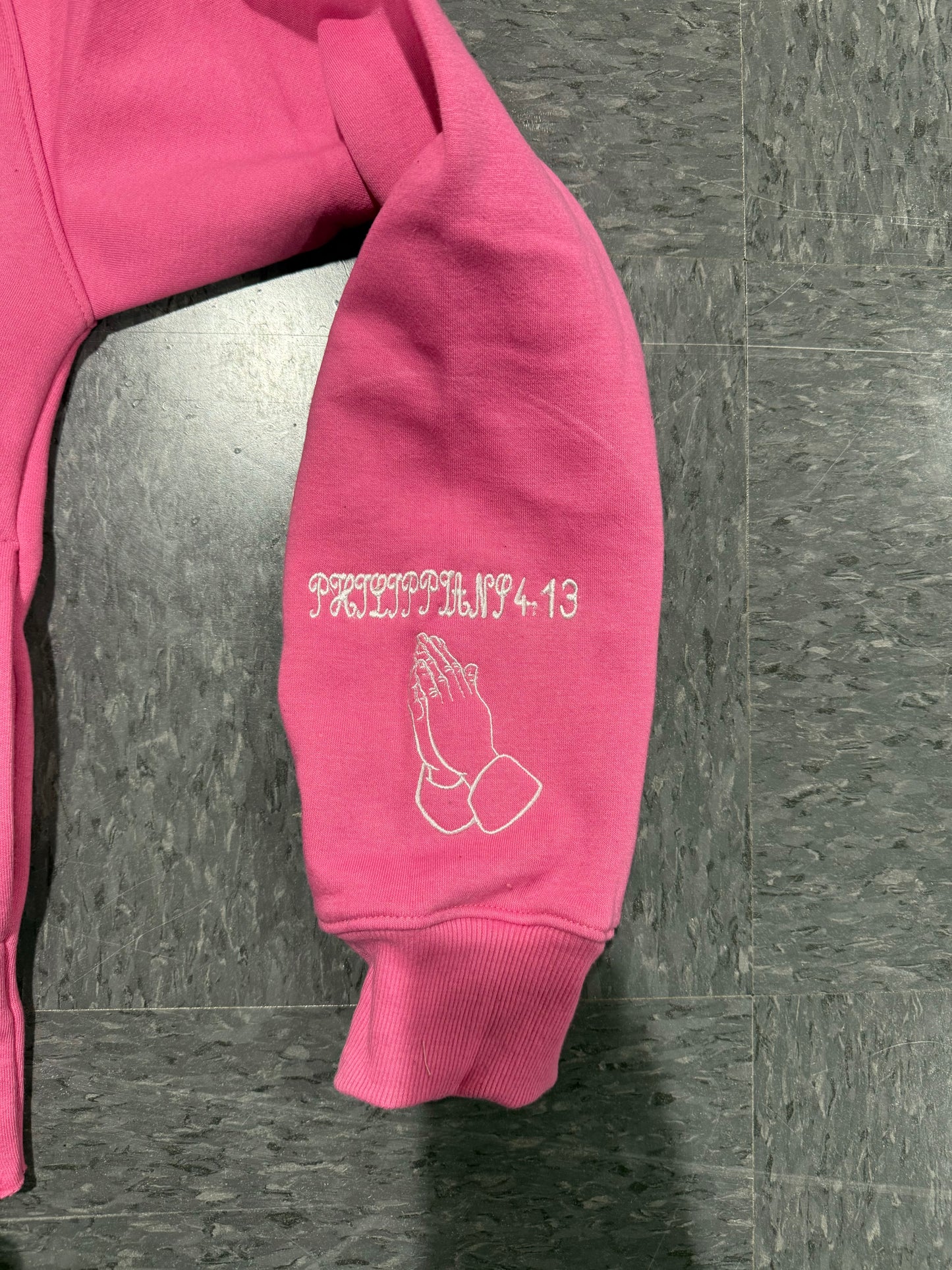NEVER 2 FLY 2 PRAY (PINK) HOODIE