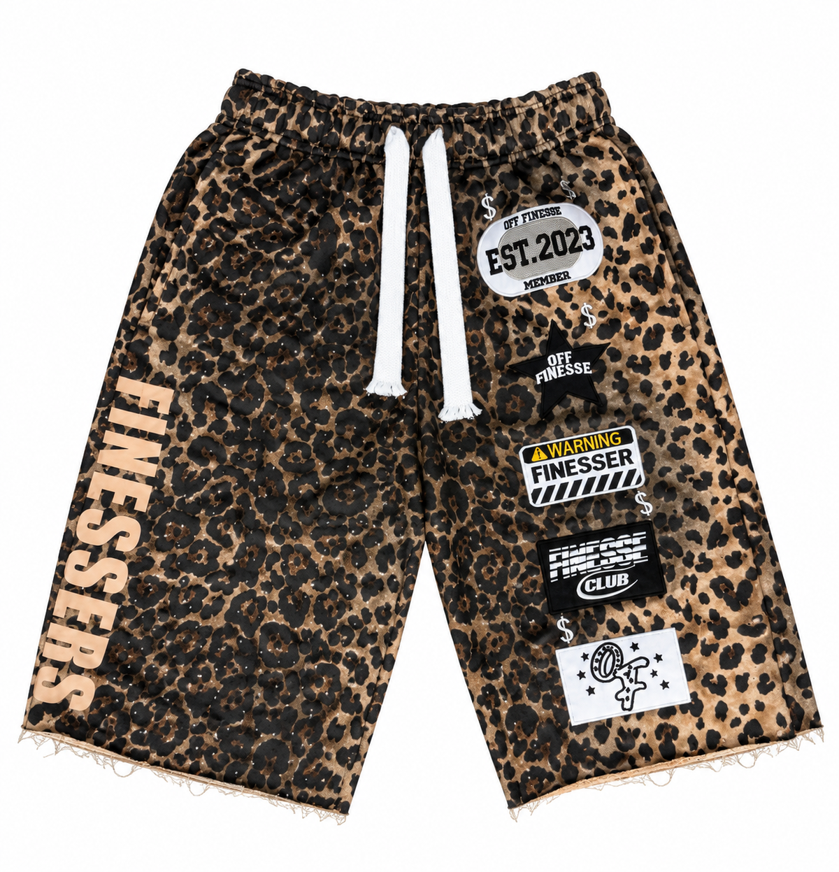 Cheeta patchwork shorts