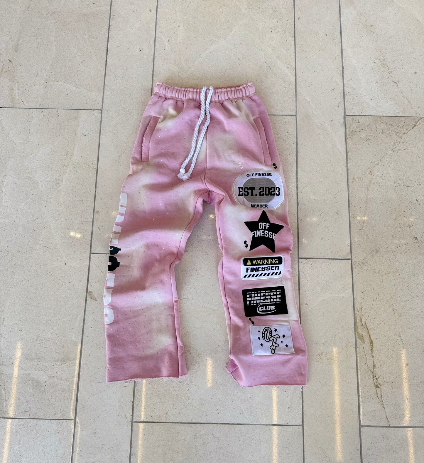 ROSE PATCHWORK SWEATS