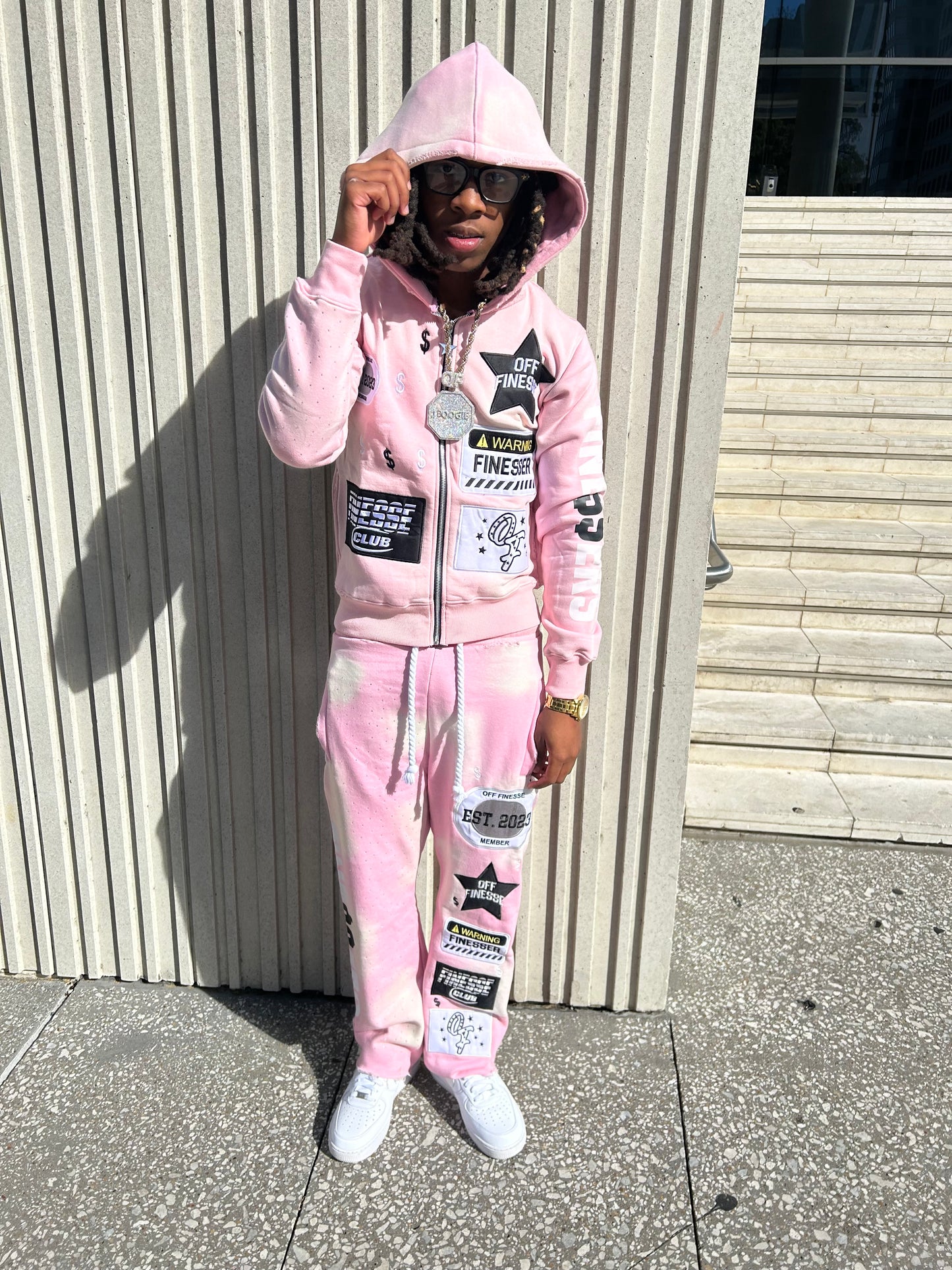 ROSE PATCHWORK SWEATS