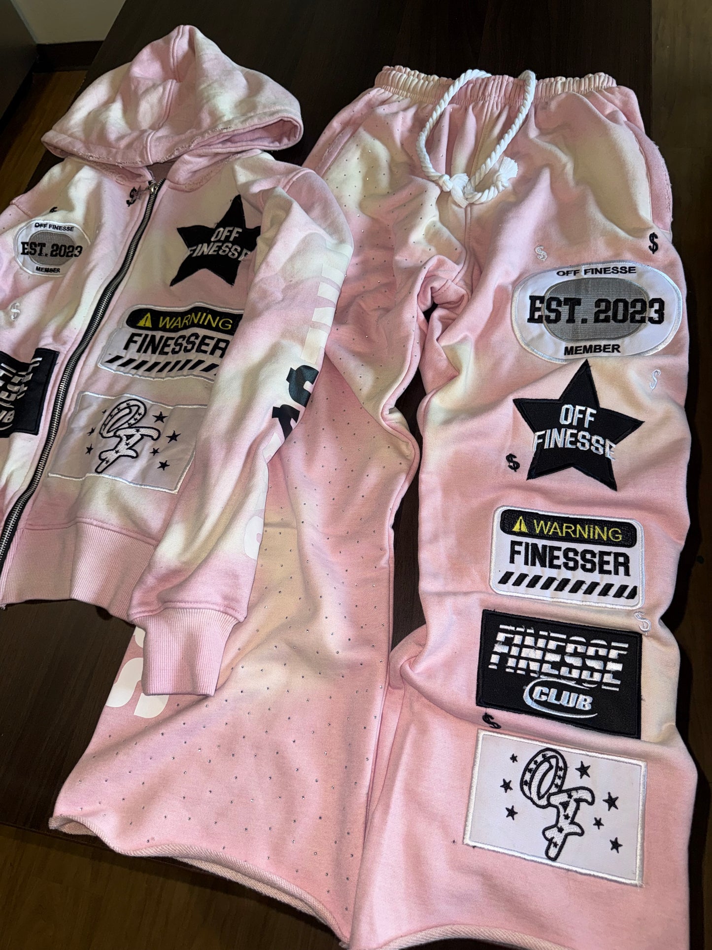 ROSE PATCHWORK SWEATS