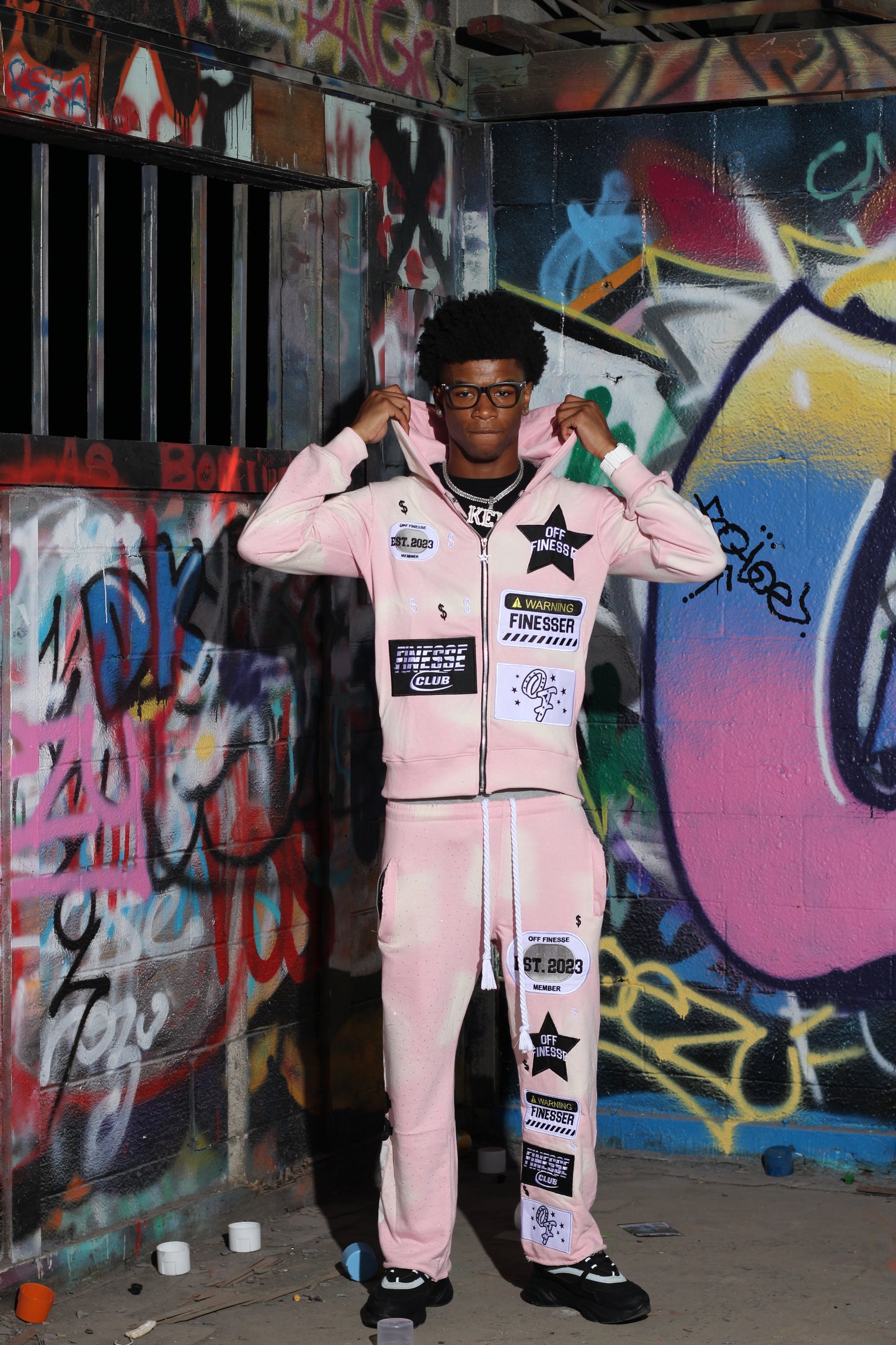 ROSE PATCHWORK SWEATS