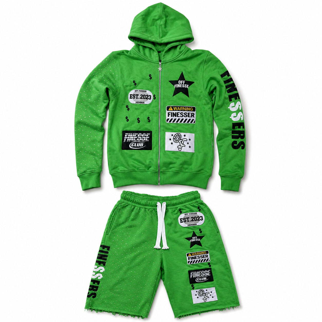 Clover Green patchwork set